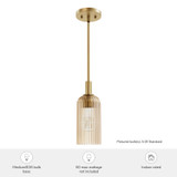 Hunter - 13236 - One Light Pendant - Beverly Glen - Luxe Gold