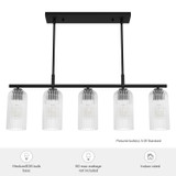 Hunter - 13232 - Five Light Chandelier - Beverly Glen - Matte Black