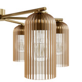 Hunter - 13230 - Six Light Chandelier - Beverly Glen - Luxe Gold