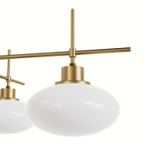 Hunter - 13190 - Four Light Chandelier - Getty - Luxe Gold