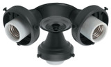 Hunter - 99140 - Three Light Fitter - Fitter - Black