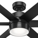 Hunter - 59628 - 72" Ceiling Fan - Solaria - Matte Black