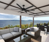Hunter - 59628 - 72" Ceiling Fan - Solaria - Matte Black
