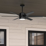 Hunter - 59624 - 60" Ceiling Fan - Solaria - Matte Black