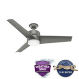 Hunter - 59472 - 54" Ceiling Fan - Havoc - Matte Silver