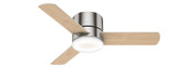 Hunter - 59454 - 44" Ceiling Fan - Minimus - Brushed Nickel