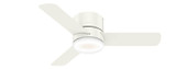 Hunter - 59452 - 44" Ceiling Fan - Minimus - Fresh White