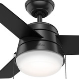 Hunter - 59302 - 36" Ceiling Fan - Aker - Matte Black