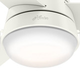 Hunter - 59301 - 36" Ceiling Fan - Aker - Fresh White