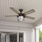 Hunter - 59273 - 54" Ceiling Fan - Key Biscayne - Onyx Bengal