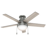 Hunter - 59270 - 46" Ceiling Fan - Anslee - Matte Silver
