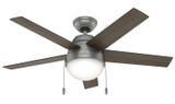 Hunter - 59267 - 46" Ceiling Fan - Anslee - Matte Silver
