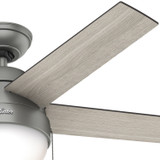 Hunter - 59267 - 46" Ceiling Fan - Anslee - Matte Silver