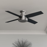 Hunter - 59247 - 52" Ceiling Fan - Dempsey - Brushed Nickel