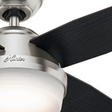 Hunter - 59245 - 44" Ceiling Fan - Dempsey - Brushed Nickel
