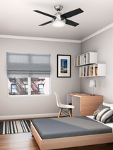 Hunter - 59245 - 44" Ceiling Fan - Dempsey - Brushed Nickel
