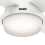 Hunter - 59244 - 44" Ceiling Fan - Dempsey - Fresh White