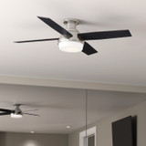 Hunter - 59241 - 52" Ceiling Fan - Dempsey - Brushed Nickel