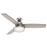 Hunter - 59157 - 52" Ceiling Fan - Sentinel - Brushed Nickel