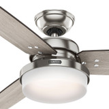 Hunter - 59157 - 52" Ceiling Fan - Sentinel - Brushed Nickel