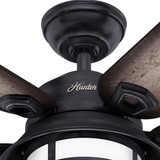 Hunter - 59135 - 54" Ceiling Fan - Key Biscayne - Weathered Zinc