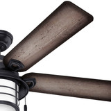 Hunter - 59135 - 54" Ceiling Fan - Key Biscayne - Weathered Zinc