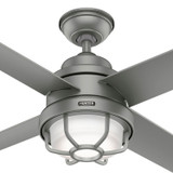 Hunter - 55085 - 54" Ceiling Fan - Searow - Matte Silver