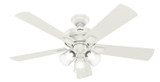 Hunter - 54204 - 52" Ceiling Fan - Crestfield - Fresh White