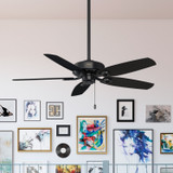 Hunter - 53243 - 52" Ceiling Fan - Builder - Matte Black