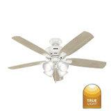Hunter - 53217 - 52" Ceiling Fan - Amberlin - Fresh White