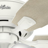 Hunter - 53217 - 52" Ceiling Fan - Amberlin - Fresh White