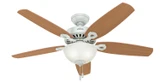 Hunter - 53089 - 52" Ceiling Fan - Builder - White