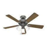 Hunter - 52779 - 44" Ceiling Fan - Swanson - Matte Silver