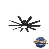 Hunter - 52615 - 60" Ceiling Fan - Overton - Matte Black