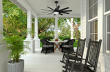 Hunter - 52615 - 60" Ceiling Fan - Overton - Matte Black