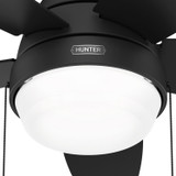 Hunter - 52613 - 44" Ceiling Fan - Lilliana - Matte Black