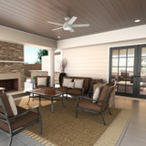 Hunter - 52611 - 52" Ceiling Fan - Skyflow - Matte White