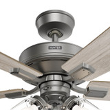 Hunter - 52534 - 52" Ceiling Fan - Crestfield - Matte Silver