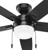 Hunter - 52485 - 52" Ceiling Fan - Anisten - Matte Black