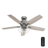 Hunter - 52431 - 52" Ceiling Fan - Gatlinburg - Matte Silver