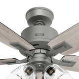 Hunter - 52431 - 52" Ceiling Fan - Gatlinburg - Matte Silver