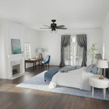 Hunter - 52425 - 44" Ceiling Fan - Gatlinburg - Matte Black