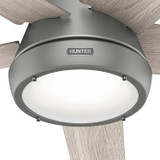 Hunter - 52423 - 52" Ceiling Fan - Burroughs - Matte Silver