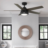 Hunter - 52422 - 52" Ceiling Fan - Burroughs - Matte Black