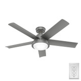 Hunter - 52416 - 52" Ceiling Fan - Seawall - Matte Silver