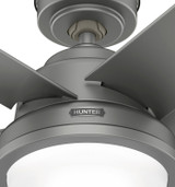 Hunter - 52416 - 52" Ceiling Fan - Seawall - Matte Silver