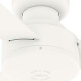 Hunter - 52402 - 44" Ceiling Fan - Presto - Matte White