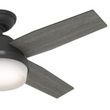 Hunter - 52391 - 44" Ceiling Fan - Dempsey - Matte Black