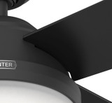 Hunter - 52388 - 52" Ceiling Fan - Dempsey - Matte Black