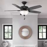 Hunter - 52386 - 52" Ceiling Fan - Builder - Matte Black